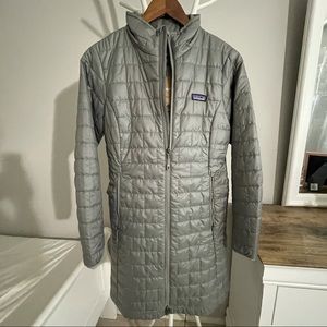 patagonia women’s nano puff parka, grey